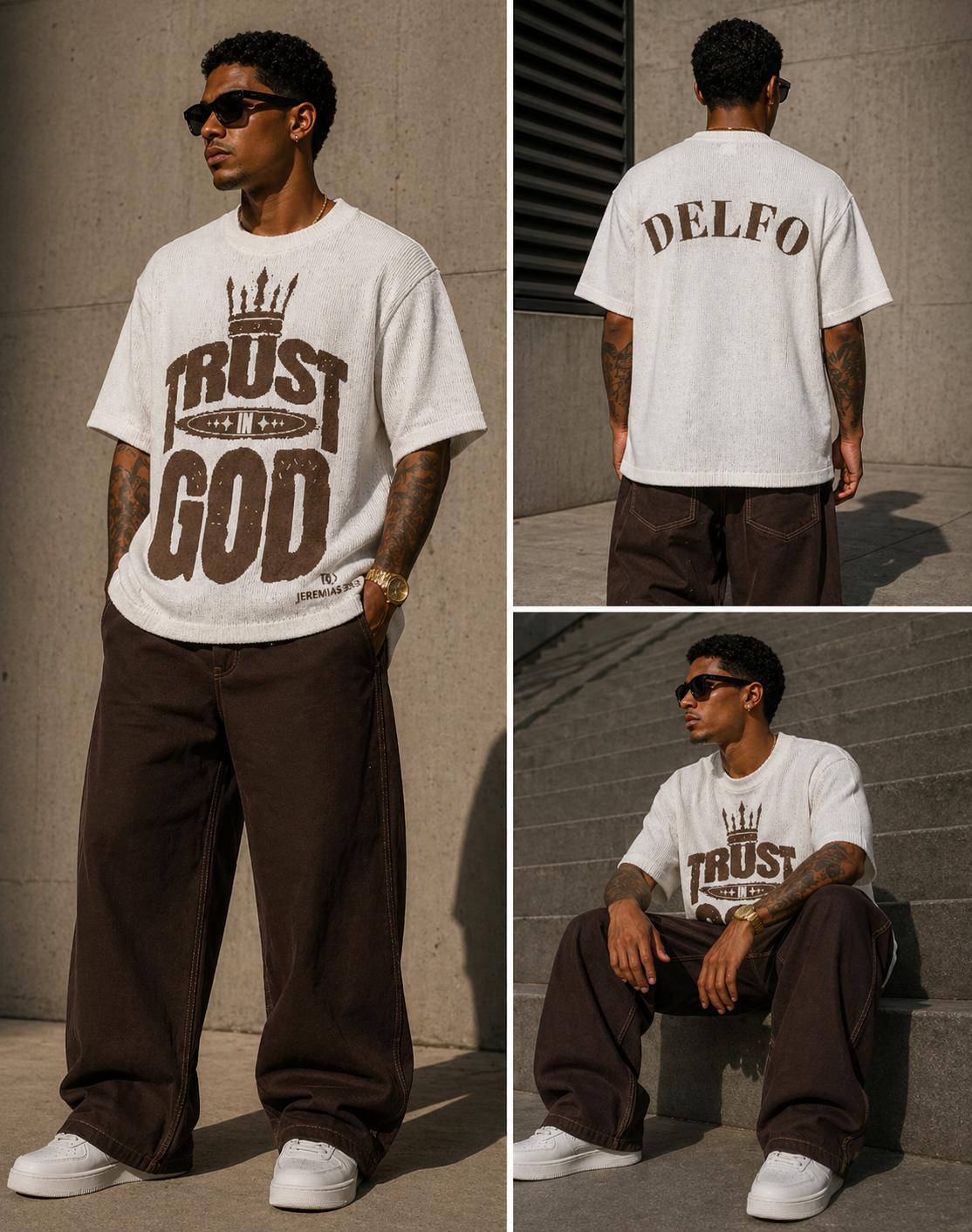 Knitted classic tee